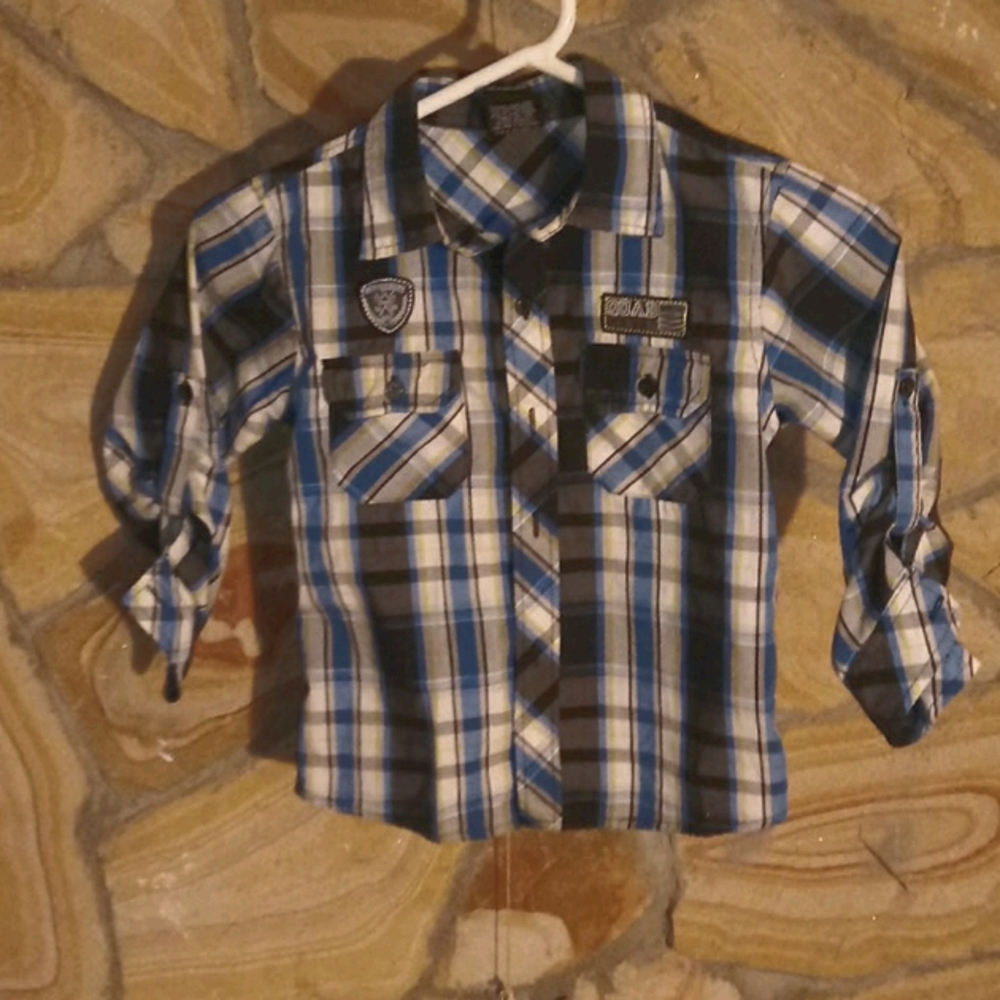Quad Seven Boys Size 7 Button up Shirt boys Size 7
